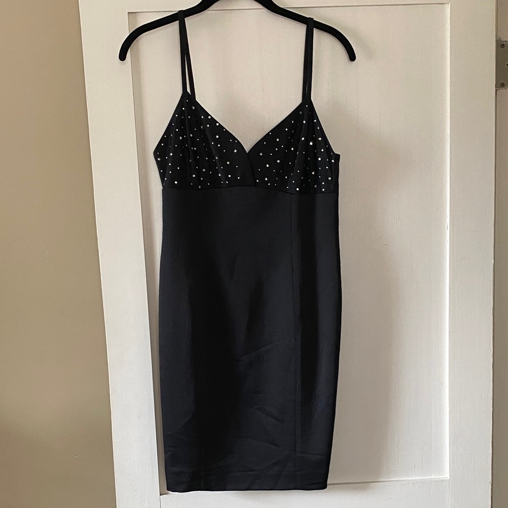 Black Dress with Studded Detail